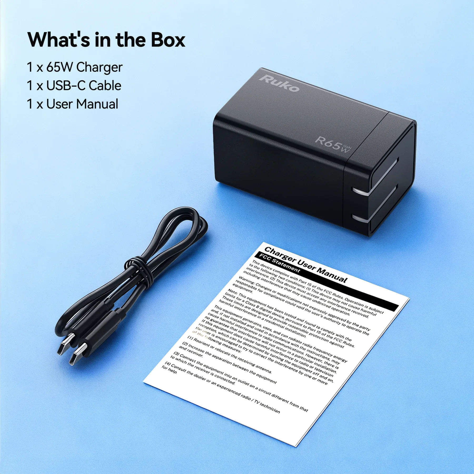 Ruko 65W GaN USB C Charger - Image 11