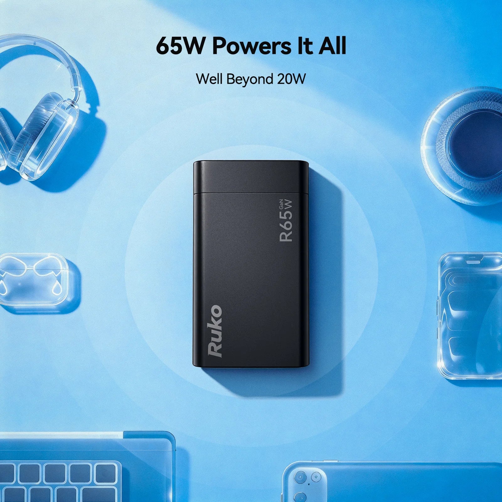 Ruko 65W GaN USB C Charger - Image 8