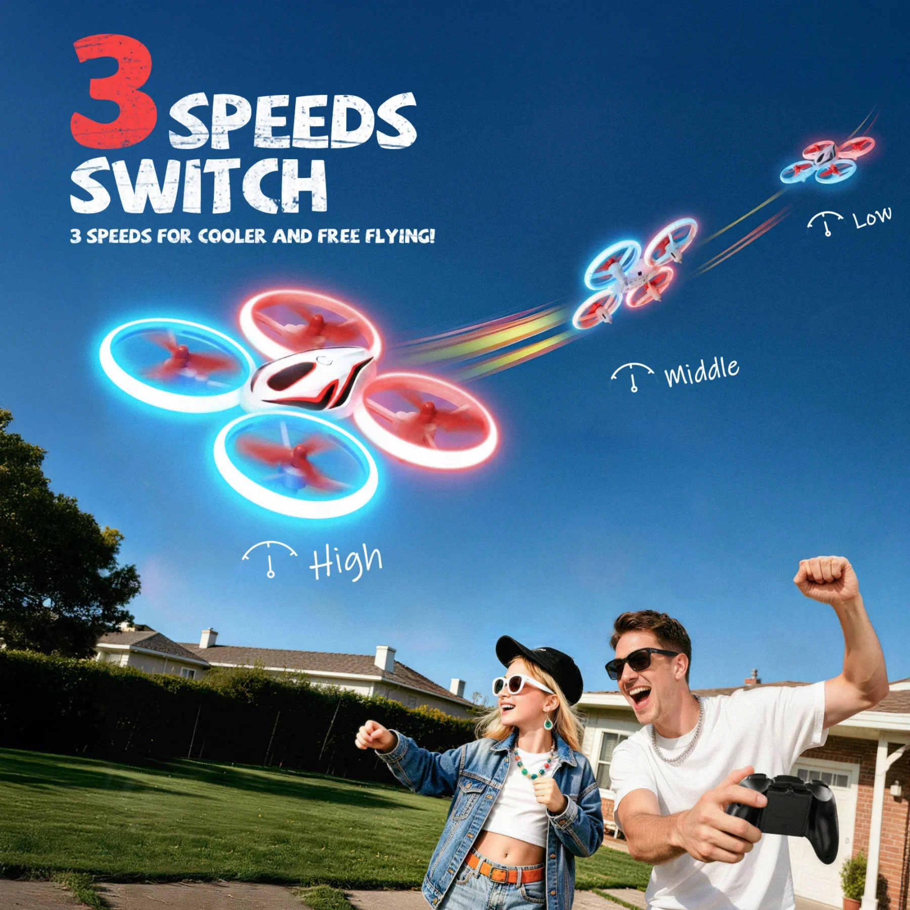 Veeniix Q9 Mini Drone with LED Lights - Image 6