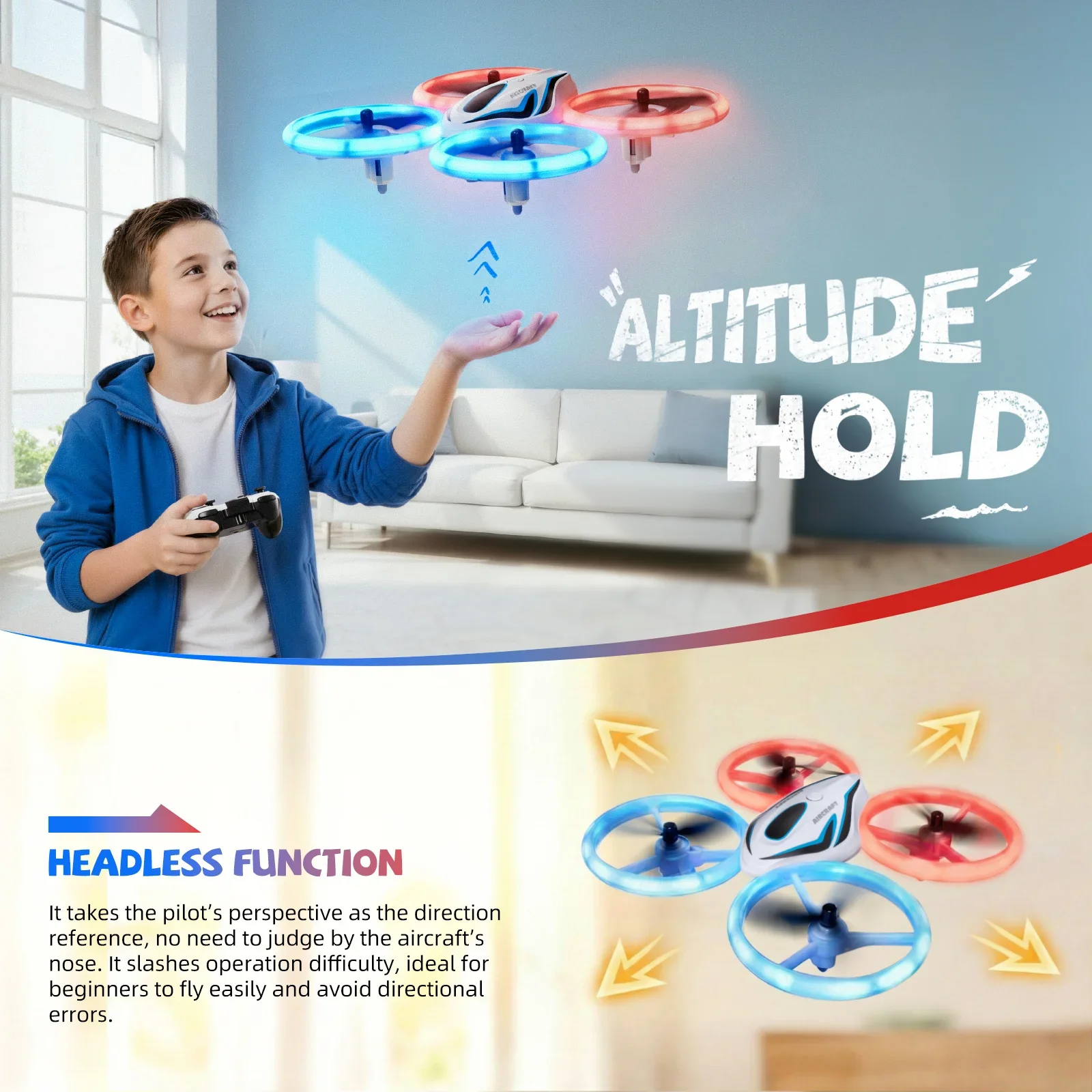 Veeniix Q9 Mini Drone with LED Lights - Image 7